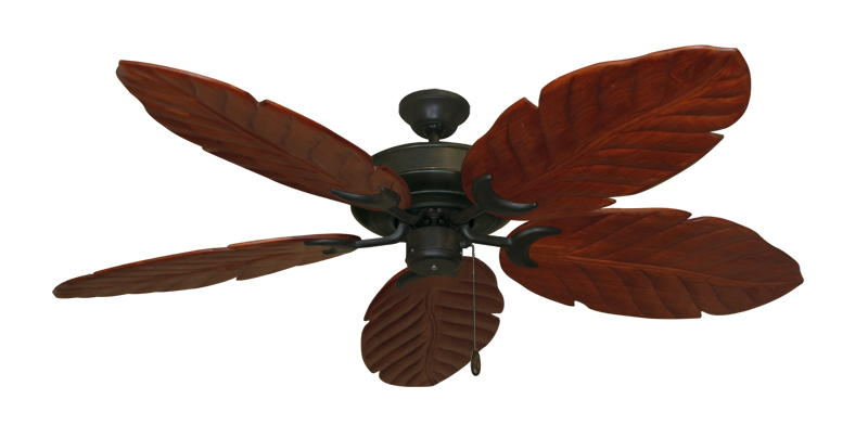 Raindance Nautical Blade Ceiling Fan - Wet Rated Outdoor w/ Stainless Steel Hardware