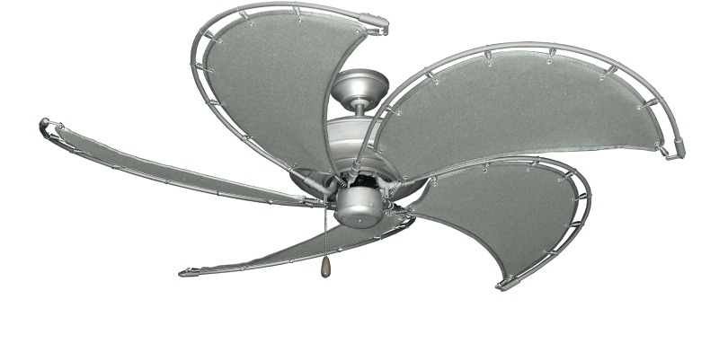 Raindance Nautical Blade Ceiling Fan - Wet Rated Outdoor w/ Stainless Steel Hardware
